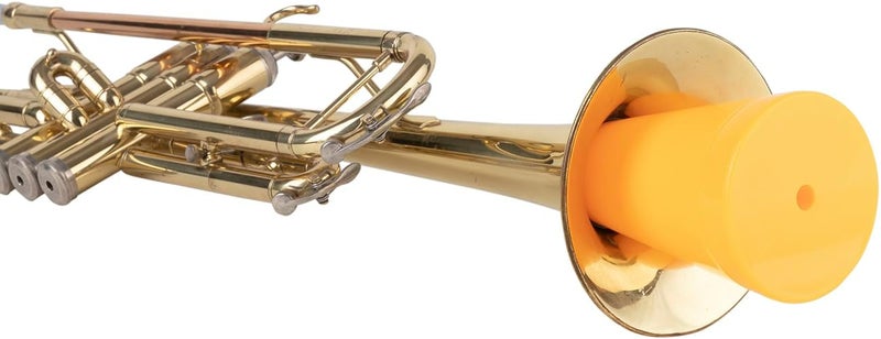 PAMPET Sierra Trumpet Mute, Lightweight Practice Trumpet Mute Silencer (Yellow) - Image 4